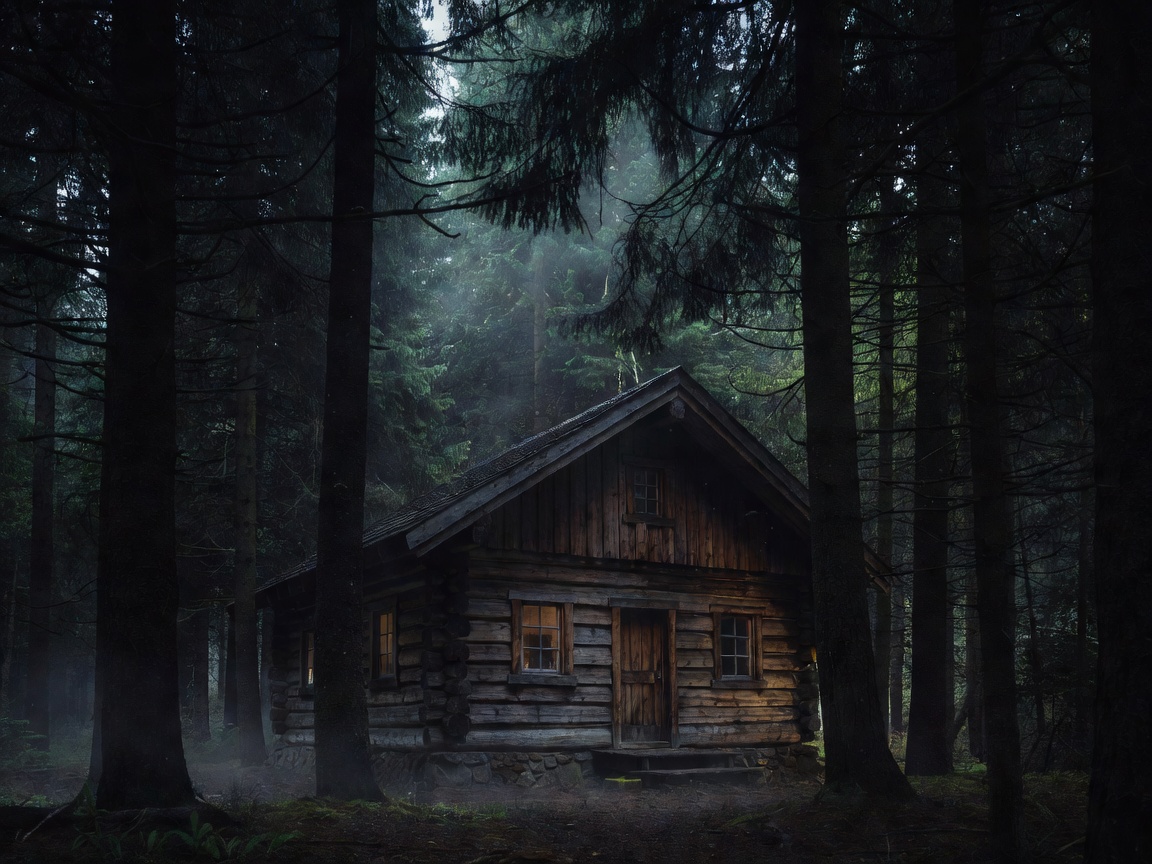 Detailed facade view of The Aurora Sanctum charred cedar cabin